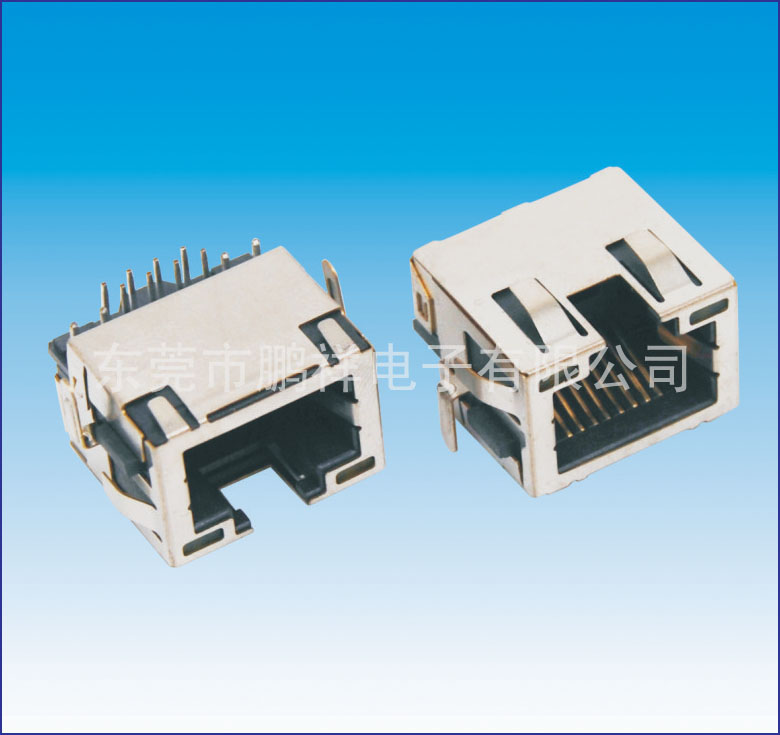 RJ45系列，沉板式RJ45 帶燈