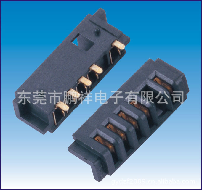 2504系列，2.5mm左防呆電池母座SM