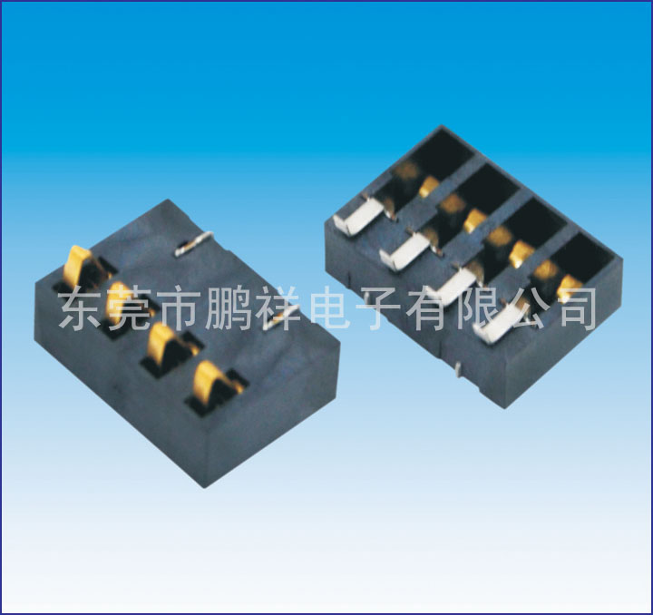 CP75系列，2.5mm彈片電池連接器