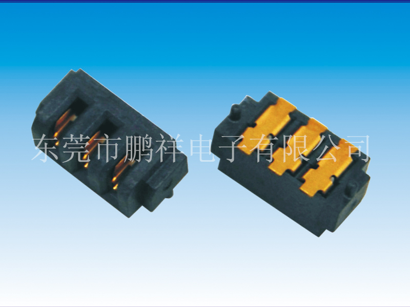 027系列B款，2.0mm間距3PIN電池母